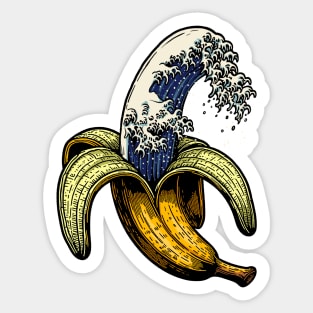 Banana Wave Sticker